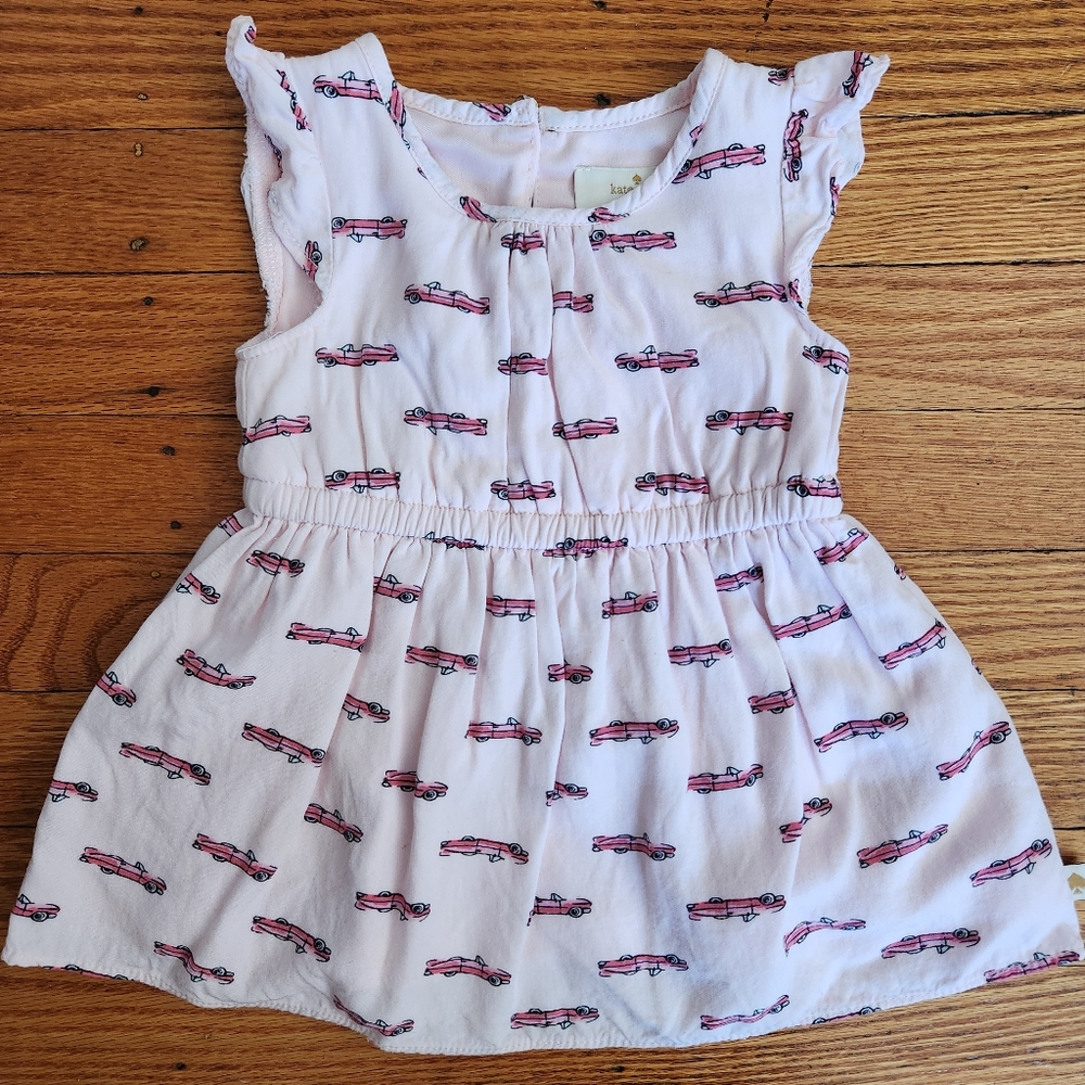 EUC Kate Spade Pink Convertible Flutter Sleeveless Dress 12M